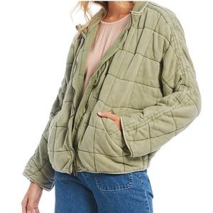 Free people quilted dolman jacket